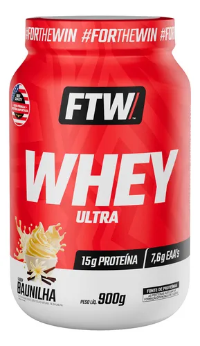 Whey Protein Ultra Pote 900g Sabor Baunilha Ftw