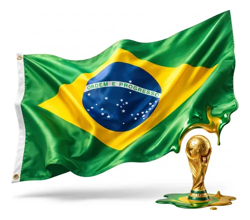 Bandeira Do Brasil Grande 150x90 Cores Vivas Brasil