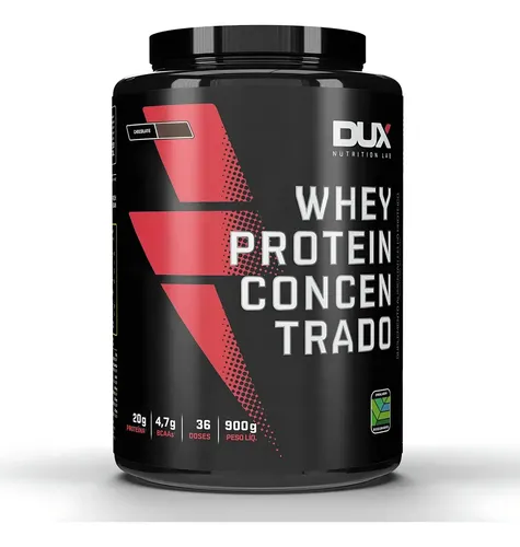 Whey Protein Concentrado Dux Nutrition (900g) Sabores Sabor Chocolate Branco