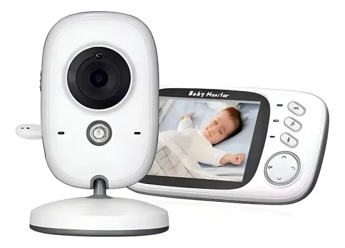 Baba Eletrônica Baby Monitor Visão Noturna Dual Audio Cor Branco G.eye 127/220v