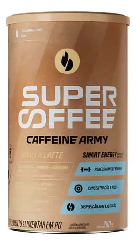 Supercoffee Café Termogênico Caffeine Army Sabor Vanilla Latte 380g