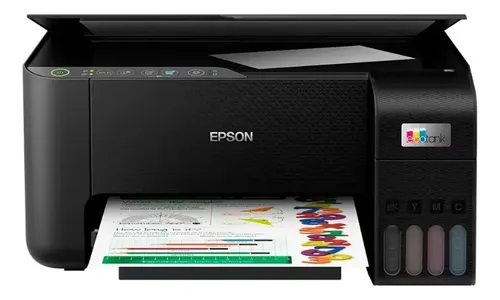 Impressora Multifuncional Epson Tanque De Tinta L3250 Wifi Preto 127/220v