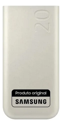 Bateria Samsung Carregador Portatil 3x Usb-c 20000mah Super Rapida 45w Bege