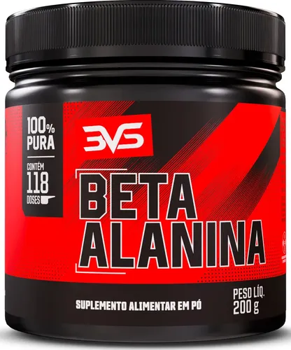 Beta Alanina 200g - Fórmula Avançada 100% Pura Com 117 Doses - 3vs Nutrition Sem Sabor