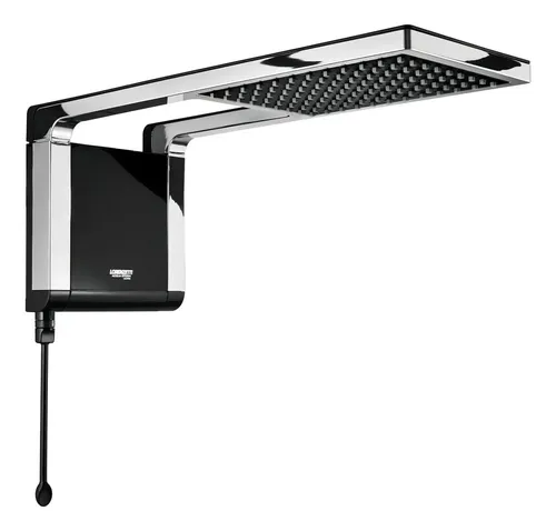 Chuveiro Elétrico De Parede Lorenzetti Acqua Ultra Storm Preto-cromado 6.8kw 220v 6.8 Kw