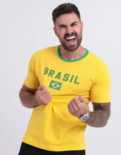 Camiseta Do Brasil Masculina Camisa Copa 2026 Amarela Verde Amarelo G