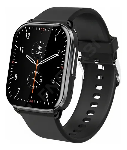 Relógio Smartwatch Qcy Watch Gs S6 Bluetooth Ipx8 Cor Preto Cinza-escuro