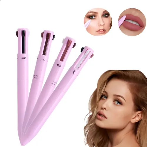 Caneta Maquiadora 4 Em 1 Make Up Pen À Prova D'agua 4 Em 1