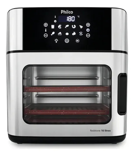 Fritadeira Air Fryer Philco Paf16a 4 Em 1 Painel Digital 16l Preto 220v