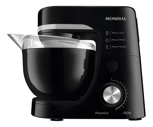 Batedeira Planetária, Mondial, 700w - Bp-03-b Preto 127v