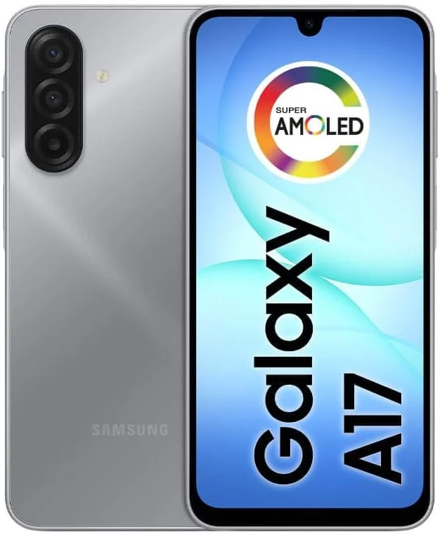Celular Samsung Galaxy A17, 128GB, 4GB, 50MP Tela 6.7", IP54 - Cinza