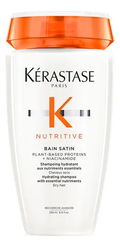 Shampoo Hidratante Para Cabelos Secos, Nutrição Intensa, Brilho, Maciez, Fortalecimento E Revitalização Da Fibra Capilar, Nutritive Bain Satin Kérastase, 250ml
