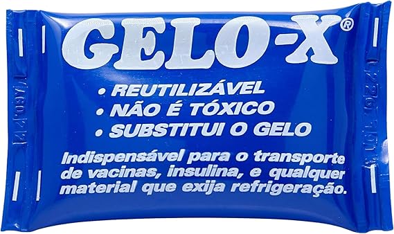 Termogel Gelo Flexível Reutilizável Em Gel Gelo-X Pequeno Azul