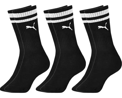 Kit 3 Pares Meias Puma Cano Alto Longo Confortável Original