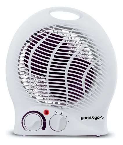 Aquecedor Caloventor Elétrico Good&go 2000w Portátil Com Termostato Branco 220v