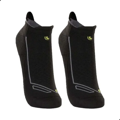Kit 2 Pares Meia Lupo Dry Soquete Curto Anti Bolhas Corrida Preto M (37-40)
