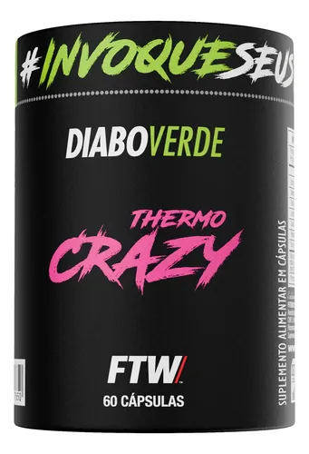 Termogênico Thermo Crazy Pote 60 Cáps Ftw - Diabo Verde 60 Cápsulas