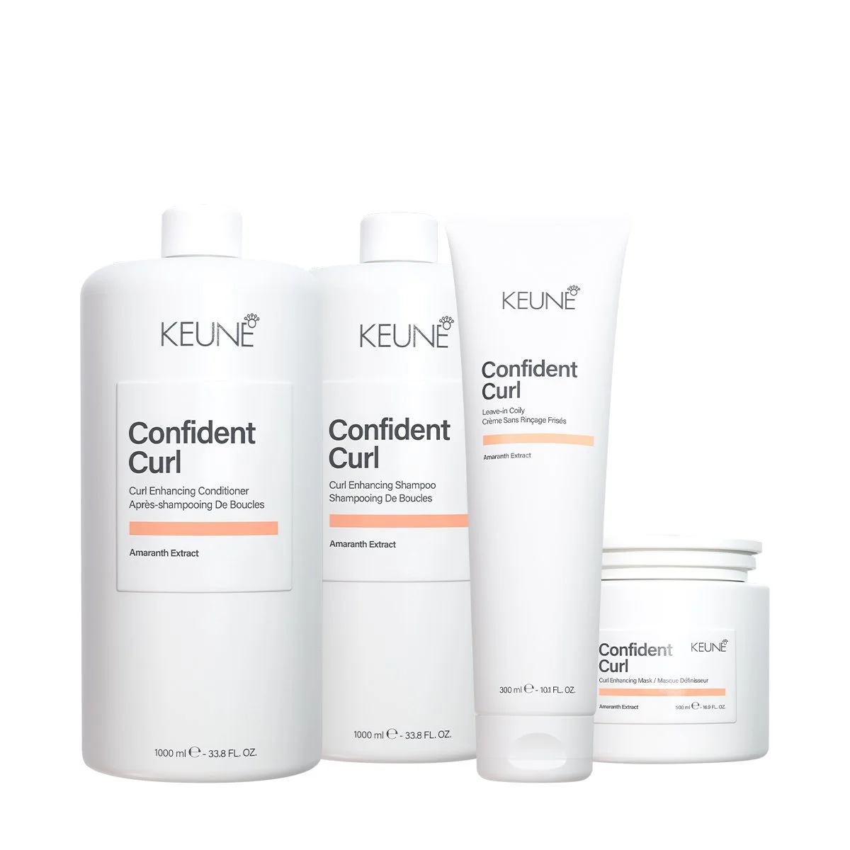 Kit Keune Confident Curl Coily - Crespos Alinhados Litro (4 produtos)