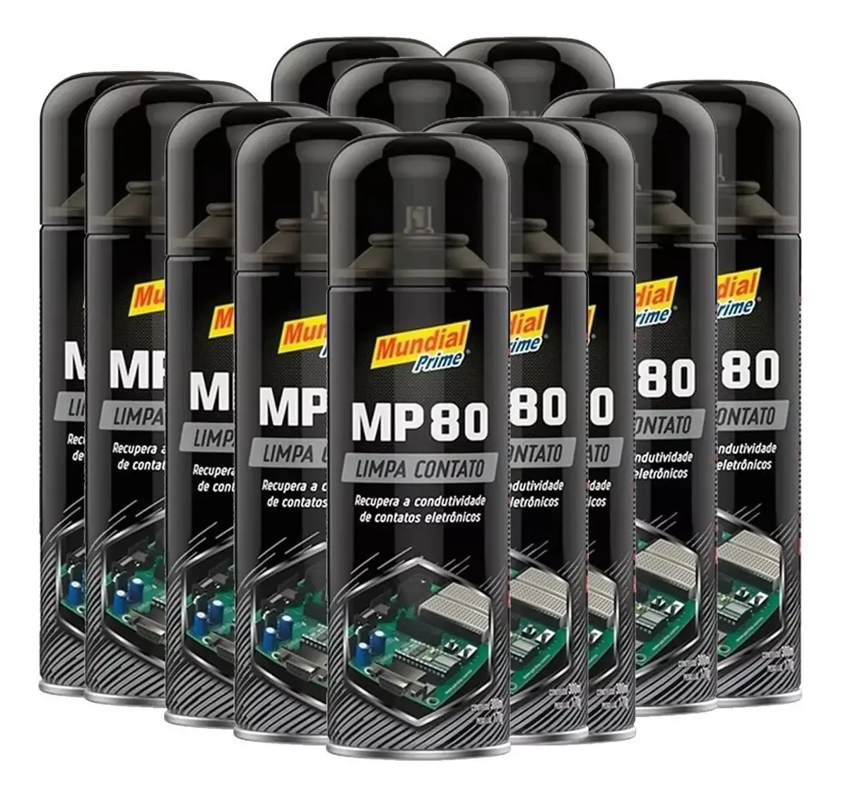 Kit 12 Un Limpa Contato Elétrico Eletronico Pc Mundial Prime