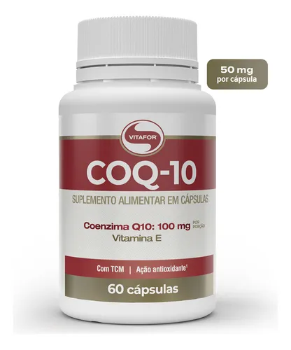 Coenzima Q10 100mg 60 Cápsulas Vitafor Sem Sabor