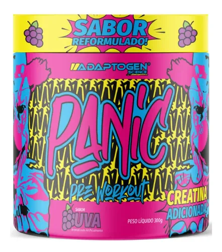 Adaptogen Pre Treino Beta Alanina Concentrado Muito Forte Sabor Uva 300g