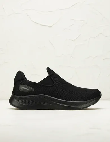 Tênis Feminino Olympikus Flutua Esportivo Sem Cadarço Leve Preto/preto 38