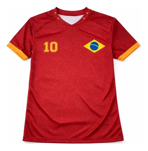 Camiseta Brasil Cor Portugal Copa Camisa 10 Dry Fit Oferta