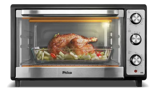 Forno Elétrico Philco 65l Dupla Resistência Pfe65 220v Preto