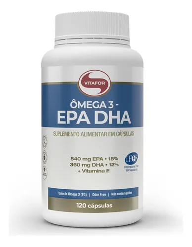 Ômega 3 Epa Dha 120 Cápsulas Vitafor Sem Sabor