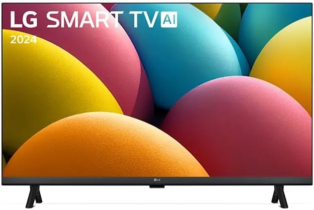 Smart TV 32" LG HD 32LR600B Processador α5 Ger6 AI Alexa integrado LG Channels webOS 23 compatível com Controle Smart Magic