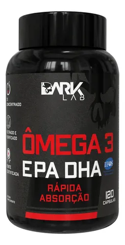 Ômega 3 Epa Dha 120 Cápsulas Dark Lab Sem Sabor
