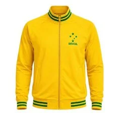 Jaqueta Brasil Olden Estrelas Bordado - Masculino