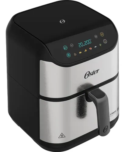 Fritadeira Digital Inox Oster 5l Com Painel Touch Cor Prateado