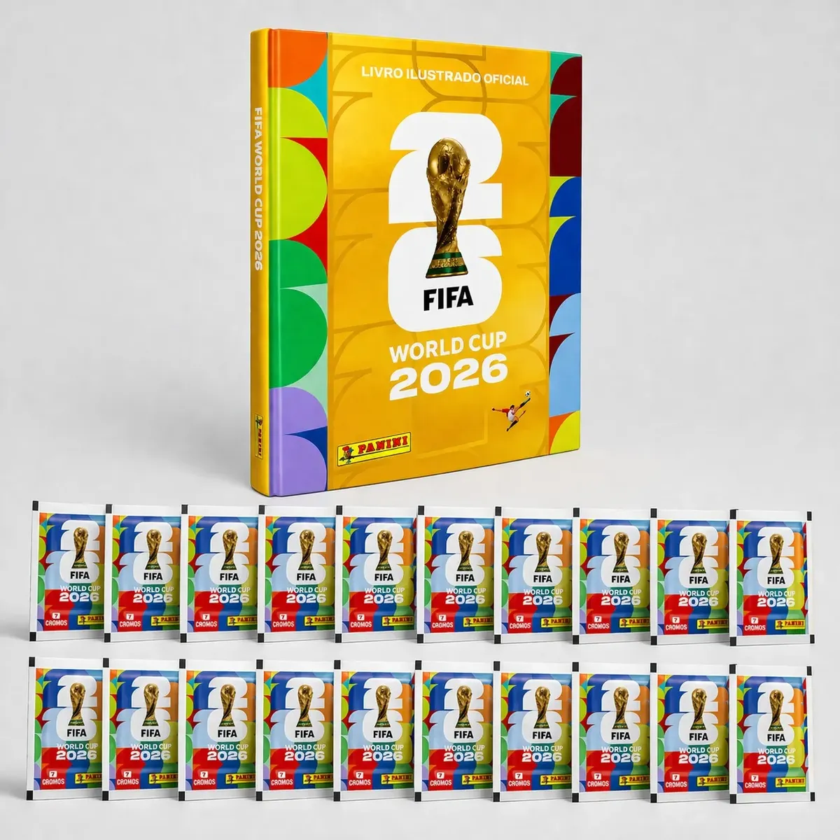 Kit Álbum Capa Dura + 140 Figurinhas - Copa Do Mundo 2026