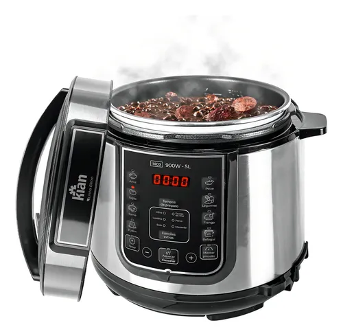 Panela De Pressão Elétrica 5 Litros Kian Inox 127v
