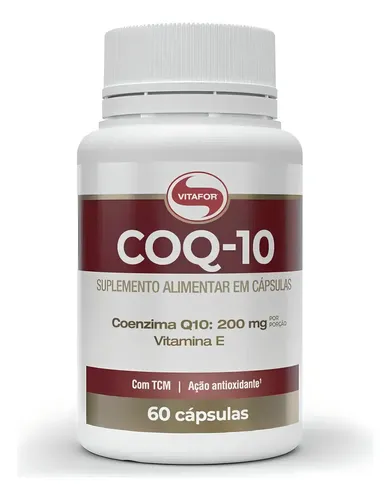 Coenzima Q10 200mg 60 Cápsulas Vitafor Sem Sabor