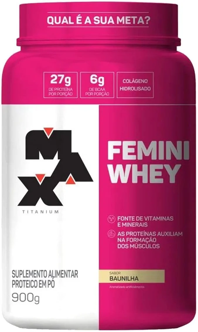 Max Titanium Femini Whey Baunilha 900G