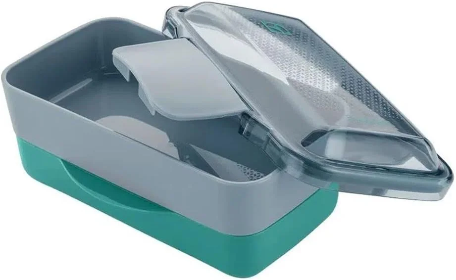 Electrolux Pote Marmita com Divisórias, Marmiteira, Lunch Box Verde, Resistente ao Calor e Refrigeração