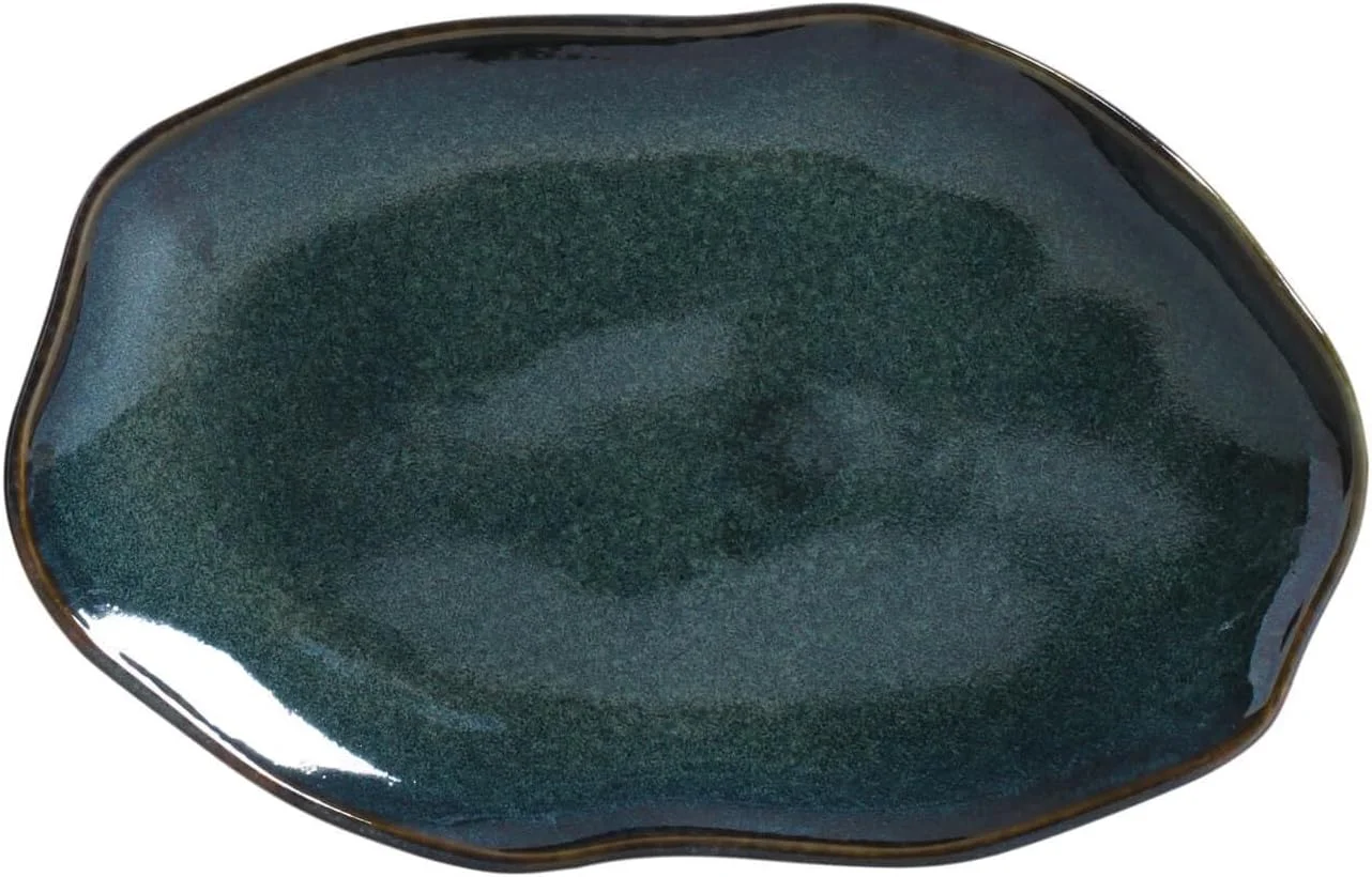 Porto Brasil Conjunto com 4 Travessas Oval Rasa Média Bio Oceano