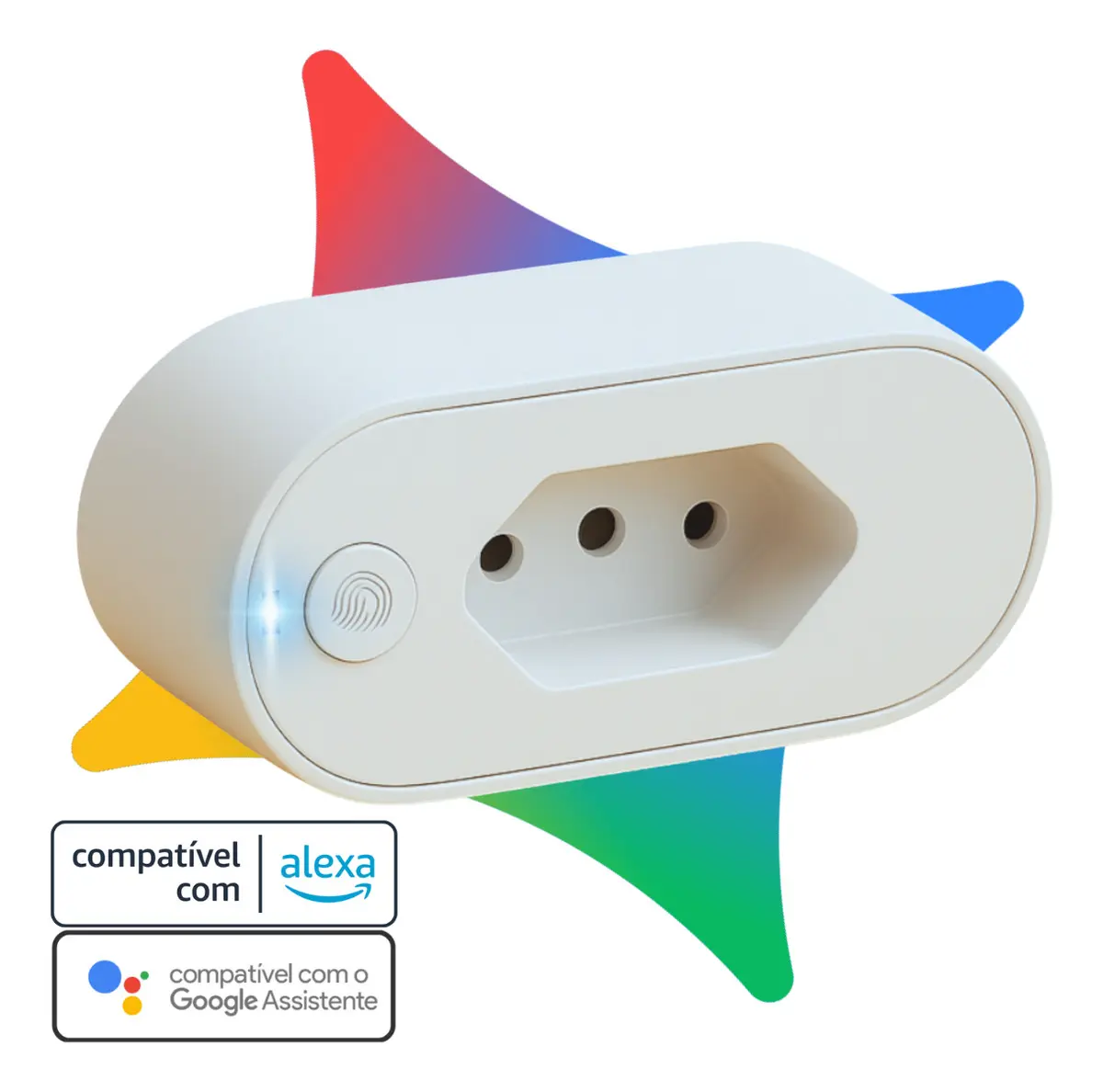 Tomada Inteligente Compatível Com Alexa Google Home Tuya Smart Life Wi-fi Bivolt Com Monitor De Consumo Automação Residencial Smart Plug 110V 220V Bivolt