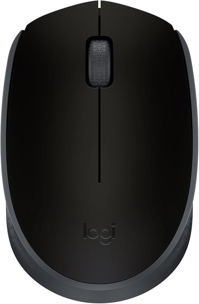 Mouse sem fio Logitech M170 com Design Ambidestro Compacto, Conexão USB e Pilha Inclusa - Preto