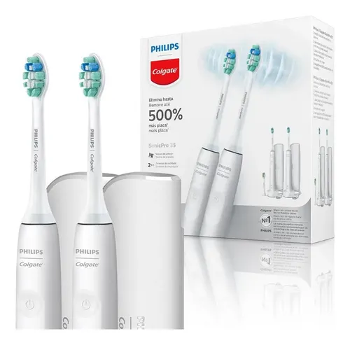 Escova Eletrica Philips Colgate Sonicpro 35 2 Unidades