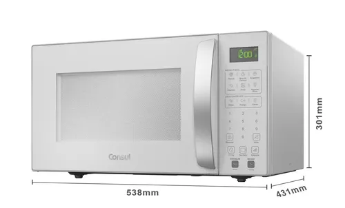 Micro-ondas Consul 32l Branco Com Menu Fácil - Cms46ab 220v