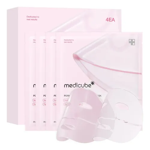 Pacote Com 4 Máscaras Pdrn Derma Mask 28g Medicube Seca