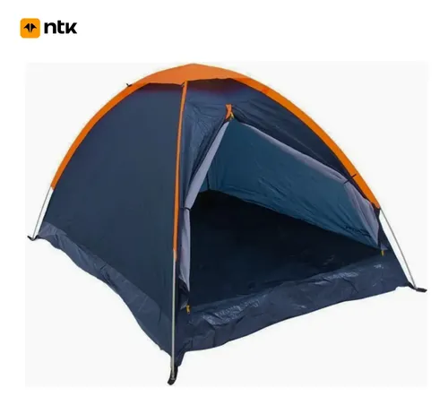 Nautika Panda 2 Barraca Camping Iglú 2 Pessoas Cor Azul E Laranja Azul/laranja