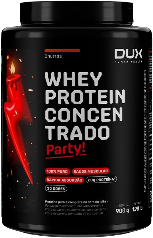 Whey Protein Concentrado Pote (900g), Churros, Dux Human Health