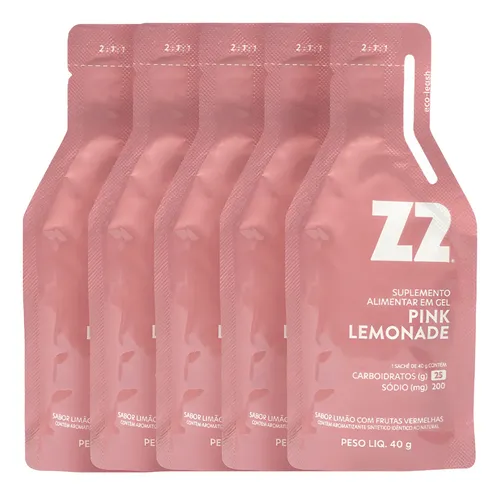 Gel De Carboidrato Z2 Everyday Pink Lemonade Kit Com 10 Sachês De 40g Limonada Rosa