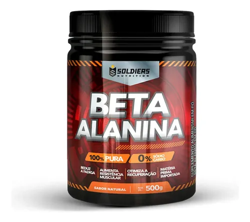 Beta Alanina 500g Suplemento Em Pó - Soldiers Nutrition Natural