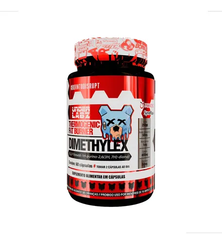 Termogênico Under Labz Dimethylex 60 Caps Laranja