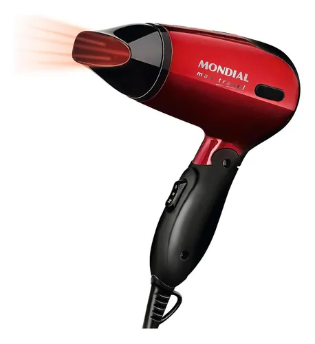 Secador Max Travel Mondial 1200w Sc-10 Vermelho/preto 127/220v